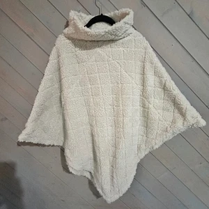 Johnston & Murphy Sherpa Poncho Reversible Capucha Cuello Pullover Suéter Prenda para el torso Cómodo - Imagen 1 de 4