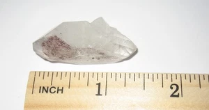 1,4" KLEINER NATÜRLICHER DOPPELENDIGER KLARER ROTER APOPHYLLIT KRISTALL INDIEN 8 Gramm - Bild 1 von 6