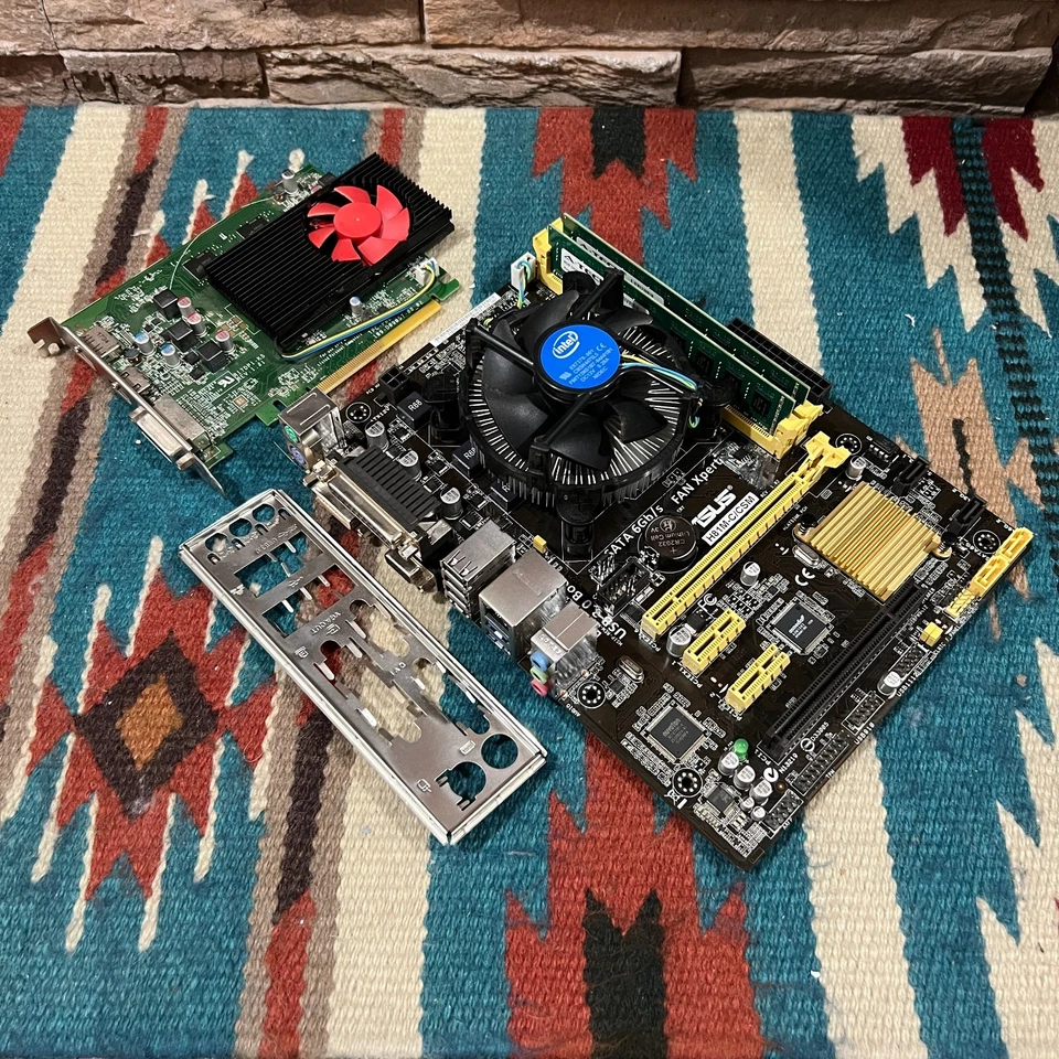 Материнская плата комбинированная ASUS H81M-C mATX! • Core i5-4570 • 16GB RAM • Radeon RX550 4GB - Изображение 1 из 4