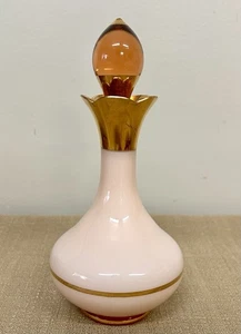 Vintage Irice I. W. Rice Pink And Gold Parfum Flakon West Germany, Amber Stopper - Bild 1 von 6