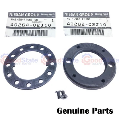GENUINE Nissan Patrol GU GQ Y60 Y61 Wheel Bearing Lock Nut Kit Upgrade Set - Image 1 of 4