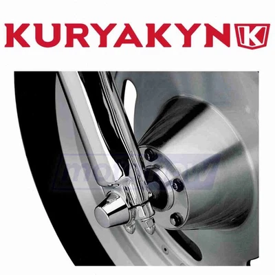 Kuryakyn Front Axle Nut Covers for 2009-2020 Harley Davidson XL883N Iron 883 dn — 第 1/4 张图片