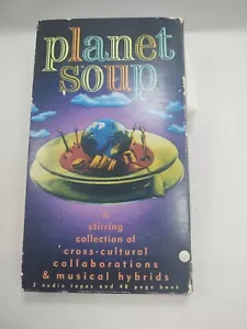 1995 PLANET SOUP FOLK/WORLD 3x CASSETTE TAPE BOXSET + BOOKLET - Picture 1 of 7