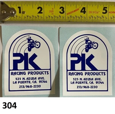 2! PK Racing sticker Vintage CR RM RN YZ OW 125 250 360 400 500 VMX WORKS AHRMA - Image 1 of 4