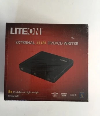 LITEON 8X EXTERNAL SLIM DVD/CD WRITER - Image 1 of 4