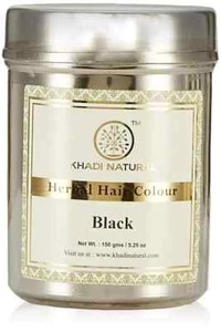 Khadi Natural Herbal Hair Color Black Natural Product 150 gm - Picture 1 of 7