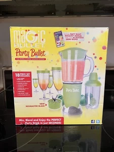 MAGIC BULLET Party Bullet Blender Mixer Drink Making System Red Open Box - Picture 1 of 11