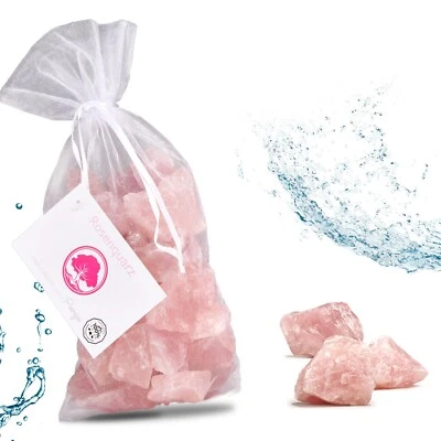 PURAJA Rosenquarz Edelsteine | 100% naturbelassene Rohsteine | Vielseitige Verwendung