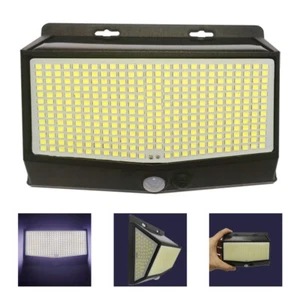 468LED Solar Power Wall Light Waterproof Motion Sensor Outdoor Street Lamp NEW - Picture 1 of 11