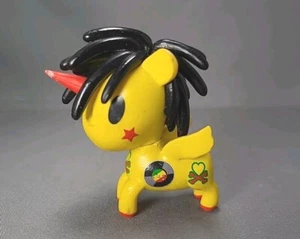 Tokidoki Unicorno Series 1 Ritmo Vinyl Figure Yellow Black Reggae Design - Picture 1 of 7