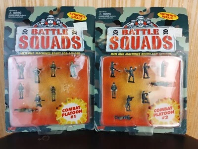 Lote De Colección 1997 Galoob Escuadrones de Batalla Combate Pelotón #1 y #2 Militar 74230 Foto 1 de 4