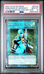 PSA 10 Nobleman of Crossout | RA03-EN102 | Bonanza | Cuarto de Siglo Secreto Raro - Imagen 1 de 2