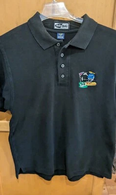 Camisa polo M&M Candy para hombre negra talla mediana logotipo de caramelo de golf Foto 1 de 4