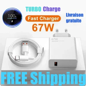 Cable Type-c Chargeur 6A Xiaomi 11 12 13 14 Redmi Note 10 11 12 13 K POCO X F M - Photo 1/16