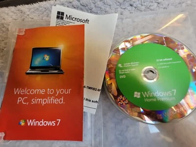 Microsoft  Windows 7 Home Premium 32 Bit disc Retail  (FULL INSTALL),,  - Image 1 of 2