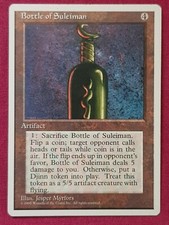 Magic The Gathering 4TH EDITION BOTTLE OF SULEIMAN single artifact card MTG