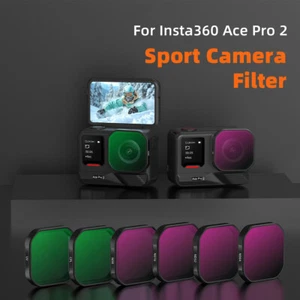 UV/CPL/ND8+ND16+ND32+ND64 Replace Sports Camera Filter Kit for Insta360 AcePro2 - Picture 1 of 23