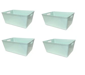 4 x 11L Sage Storage Trays Organizer for Home, Office, and Classroom - Picture 1 of 6