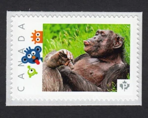 SCHIMPANSENAFFE = Bild Briefmarke postfrisch Kanada 2015 [p15-041mk4/1] - Bild 1 von 2