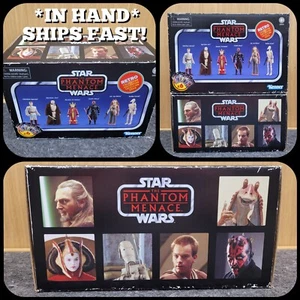 STAR WARS RETRO COLLECTION PHANTOM MENACE SET 3.75 TARGET EXCLUSIVE NIB IN HAND! - Picture 1 of 8