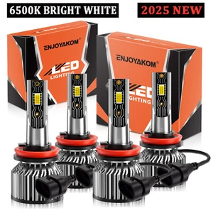 For Nissan Maxima 2016-2018 LED Headlight H11+ H11 High Low Beam Bulbs Kit 6500K - Picture 1 of 11