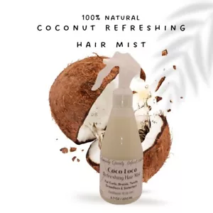Coconut Refreshing Hair Mist Spray For Dreadlocs, Sisterlocs, Twists & Braids - Picture 1 of 7