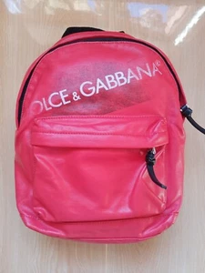 DOLCE & GABBANA BAMBINO Bolso Niños Rojo DG Logo Cinta Mochila Escolar Borse usd - Imagen 1 de 19