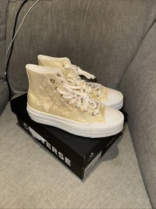 Converse Chuck Taylor All Star Lift Platform Hi Golden Butterfly UK 4.5 - Picture 1 of 5
