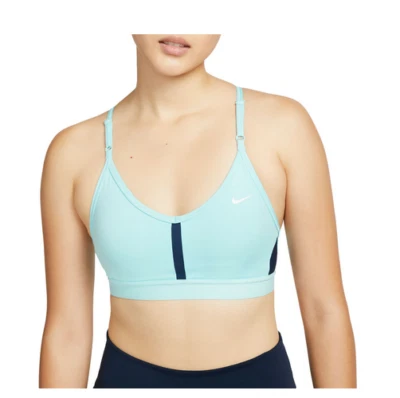 NEW NIKE Women's [L] Indy Padded Sports/Yoga/Pickleball Bra-Copa Blue CZ4456-474 - Image 1 of 3