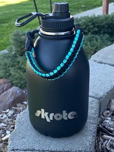 Original SKROTE Double-Wall 64oz Insulated Beer Growler Braided Nylon Handle - Imagen 1 de 8