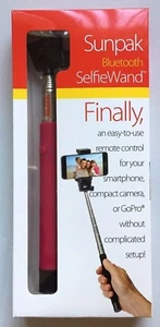 Varita para selfies Sunpak Bluetooth funciona con iPhones Android teléfonos inteligentes cámara rosa  - Imagen 1 de 6