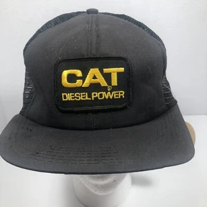 Vintage CAT Diesel Power Tonkin Inc Snapback Hat Licensed Product By Caterpillar - Picture 1 of 12