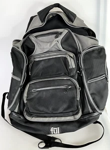 VOLL GEPOLSTERTER Laptop-Rucksack schwarz & grau - Bild 1 von 5