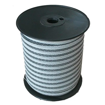 Electric Fence Poly Tape -5 Stainless Steel Conductors - 656 Feet Roll - 1/2 Inc - Image 1 of 4