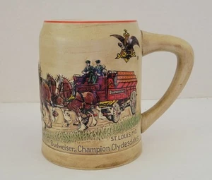 Vintage Collector's 1980 Budweiser Holiday Beer Stein Mug - Picture 1 of 4