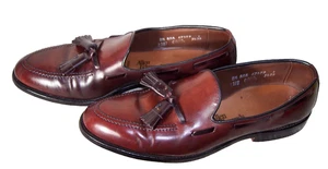 Allen Edmonds Grayson Größe 8,5 AAA Mahagoni Shell Cordovan Quaste Halbschuhe Schuhe - Bild 1 von 9
