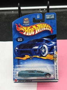 Hot Wheels 2002 First Editions 42/42 #52 Syd Mead's Sentinel 400 Limo Mtflk Teal - Picture 1 of 2