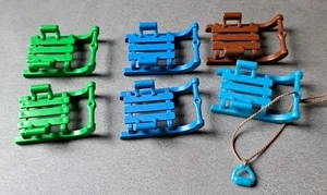Playmobil Sammlung | Zubehör Verschiedenes Kinder Schlitten 6 X - Picture 1 of 1
