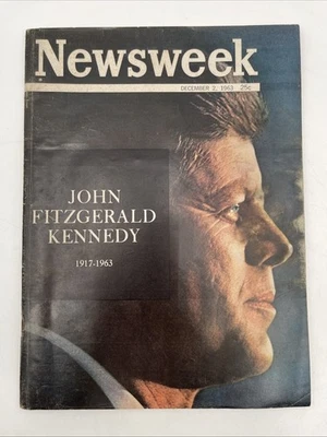 Newsweek Magazine 12/2/63  Issue John F Kennedy 1917-1963 JFK Assassination VTG - Image 1 of 4