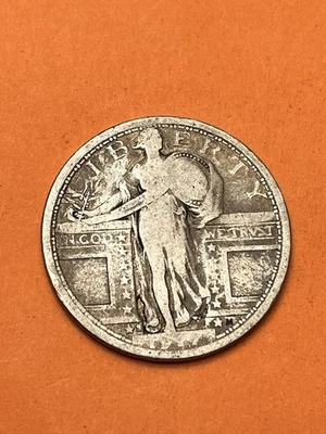 1917-S Standing Liberty Quarter 25c Type 1 - Image 1 of 2
