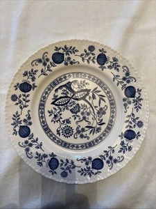 Vintage Enoch Wedgwood Blue Heritage Set of 8 Dinner And 8 Salad Plates - Picture 1 of 9