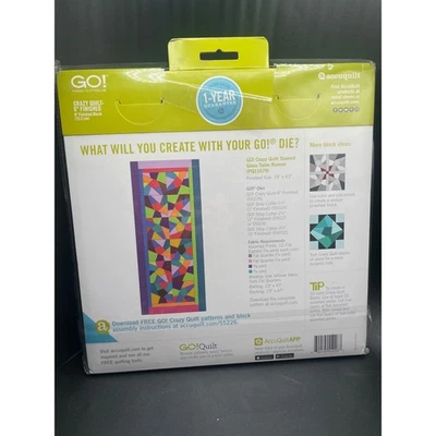 HTF New Accuquilt Go! 织物切割模具疯狂被子 55226 绗缝缝纫工艺 — 第 1/4 张图片