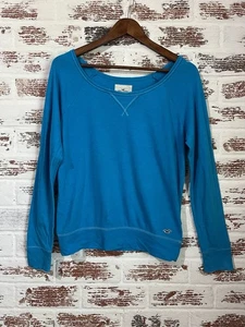 Hollister Women’s Y2K Preppy Logo Cotton Blend Lightweight Pullover Size S - Picture 1 of 8