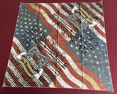 Bandana de algodón Segunda Enmienda ~ Unisex ~ Usada en Excelente Condición Foto 1 de 4