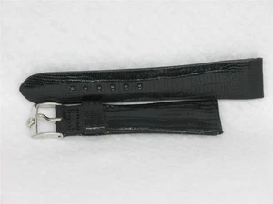 VINTAGE, COMPLETELY AUTHENTIC 19MM MENS' ROLEX LIZARD & STAINLESS BAND / STRAP - Picture 1 of 11