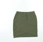 Missguided Womens Green Polyester Mini Skirt Size 6
