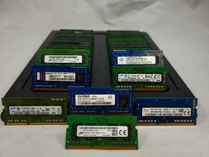 LOT 250 MIX BRAND 2GB DDR3 PC3-12800 1600 MIX RANK/VOLT NONECC SODIMM MEMORY RAM - Picture 1 of 1