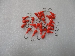 25 Count 1/8 oz. Walleye Jigs Painted Orange - Picture 1 of 4