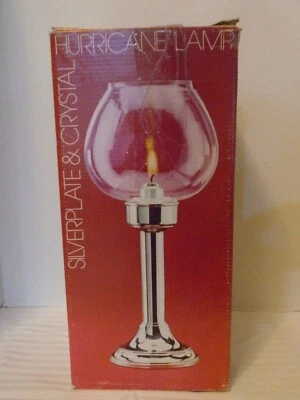 Towle Company F.B. Lámpara de huracán vela grande placa plateada Rogers  Foto 1 de 4