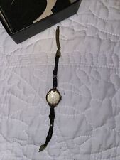 VIntage Easton Women's Watch 7 Jewels Black Dial Timex
